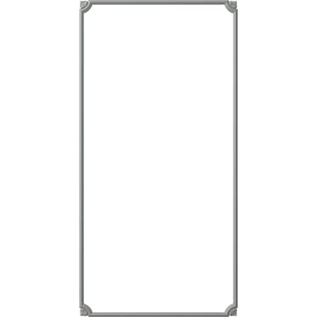 Ekena Millwork 31-in. W x 62-in. H Bradford Leaf Panel Moulding Kit Single Panel PMLKBR31X62A